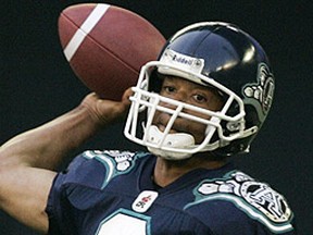 Former Toronto Argonauts quarterback Damon Allen is an alleged victim in a major fraud trial ongoing in Toronto. (Reuters file photo)