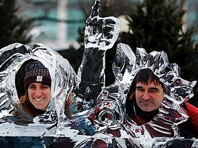 Thousands of people enjoy the last weekend of Winterlude Sunday, February 20, 2011. (Darren Brown, Ottawa Sun)