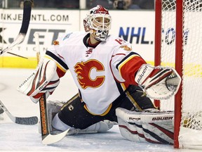 Flames goalie Miikka Kiprusoff. (Reuters)