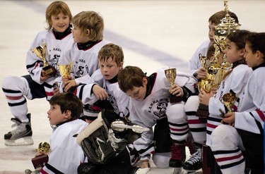 OTTAWA, Ont. (03/01/11)-- Deep River Knights are the winners of the Atom House C championship game in Scotiabank Place, Monday, during the Bell Capital Cup. The Knights beat Smiths Falls Bears with a score fo 5-0. Photo by Hadas Parush.