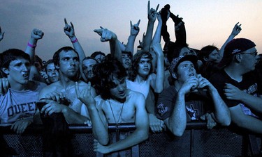 Iron Maiden fans at Ottawa Bluesfest on Tuesday July 6,2010. (Errol McGihon/The Ottawa Sun)
