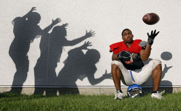 Aug 11/2010  Running back Ashton Dickson from the Cumberland Panthers football team poses for a photo before practice Wednesday night in Ottawa. Tony Caldwell/Ottawa Sun