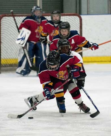 Ottawa Sting play against Kemptville Panthers in the Nepean Sportsplex during the Bell Capital Cup on Thursday. (Hadas Parush/Special to the Ottawa Sun)