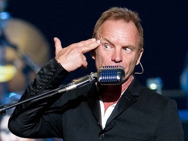 Sting in concert in Montreal, Jul 24, 2010. MARTIN CHEVALIER/QMI AGENCY