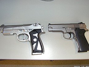 Replica guns seized by the RCMP. (HANDOUT)