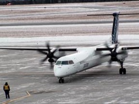 A Porter Airlines plane is set to take off from Ottawa airport. TONY SPEARS/Ottawa Sun