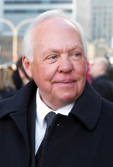 Yvan Cournoyer attends the funeral of former NHL coach Pat Burns being held in Montreal on Monday, November 29, 2010. (Michel Desbiens/QMI AGENCY)