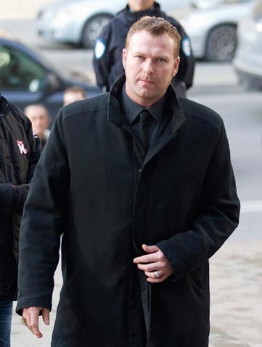 Former New Jersey Devils goaltender Martin Brodeur attends the funeral of former NHL coach Pat Burns in Montreal November 29, 2010. Burns, a tough-talking Quebec cop who coached the New Jersey Devils to a Stanley Cup and became the only man to win NHL coach of the year honours with three teams, died on November 19 aged 58 after a long battle with cancer. (REUTERS/Christinne Muschi)