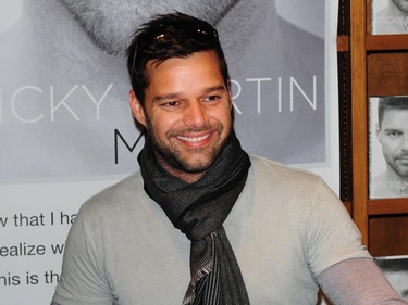 Who: Ricky Martin. Born on: December 24, 1971. Interesting fact: Puerto Rican pop singer and actor. During his career he has sold more than 60 million albums worldwide.  (Johnny Louis/WENN.COM)