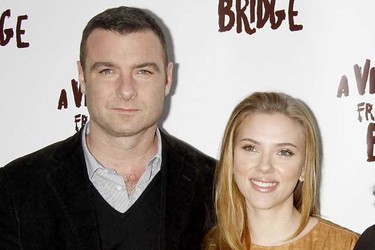 Liev Schreiber and  Scarlett Johansson  both performed in the Broadway revival of Arthur Miller's   'A View From The Bridge' in 2009. (Joseph Marzullo/WENN.com)