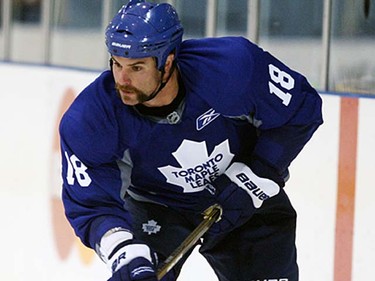 The Toronto Maple Leafs have a long history of players sporting a moustache, including offseason acquisition Mike Brown. (QMI Agency/Veronica Henri)