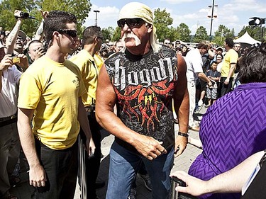 You can never mess with Hulk Hogan's white 'stache, brother. (QMI Agency/Carmine Marinelli)