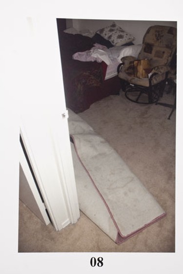 Demetrios Angelis murder trial evidence photos. The apartment.