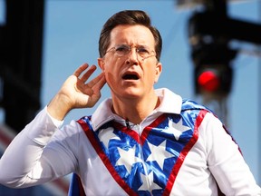 Late-night host Stephen Colbert has narrowed down his search for the Earth's rectum to either Winnipeg or Windsor, Ont. (REUTERS FILES)