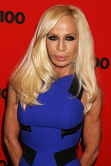 In this April 5, 2010 file photo, Donatella Versace attends the 2010 TIME 100 Gala at the Time Warner Centre in New York City. Versace is an Italian designer and Vice President of the Versace Group. (WENN.com)