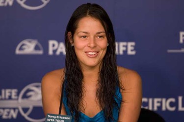 File photo of Ana Ivanovic at the Pacific Life Open tennis tournament in Indian Wells, California on March 23, 2008. 23.03.08
(MATTHEW HYNES, WENN.com)