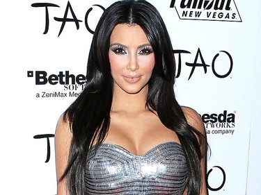 Kim Kardashian celebrates her 30th birthday with family and friends at Tao nightclub inside The Venetian Resort Casino in Las Vegas on Oct. 15, 2010. Kardashian's first marriage to music producer Damon Thomas ended in divorce in 2004.  (WENN.com)