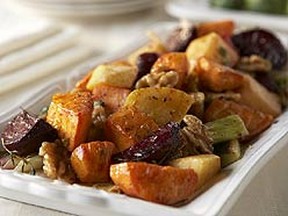 Roasted Vegetables With Walnut Vinaigrette (Supplied)