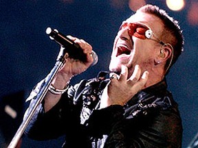 U2's Bono. (WENN.COM file photo)