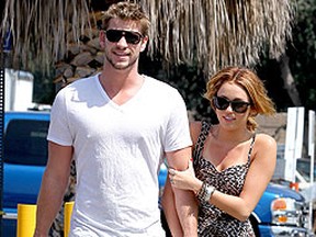 Miley Cyrus and Liam Hemsworth. (WENN.COM file photo)