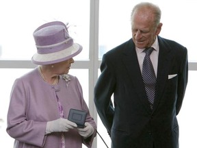 The Queen and Prince Philip at Winnipeg's airport on July 3, 2010. (MARCEL CRETAIN/Winnipeg Sun)