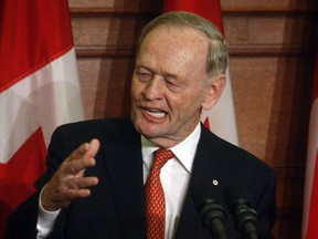 Former Canadian Prime Minister Jean Chretien during the unveiling of Chretien's official portrait in Ottawa May 25, 2010. Chretien works for law firm Heenan Blaikie, which has voted to dissolve its operations. Tony Caldwell/QMI Agency