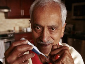 Ram Krishna has lived with diabetes for 27 years. (CRAIG ROBERTSON/QMI Agency files)