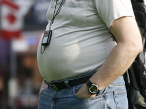 Obesity has tripled among Canadians aged 20 to 39. Ottawa Sun file photo