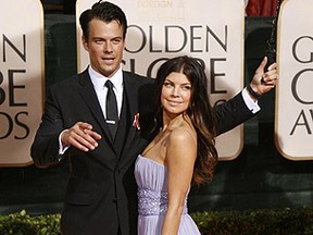 Actor Josh Duhamel with his wife singer Fergie from The Black Eyed Peas at the 6Golden Globe Awards in this file photo. Duhamel is slated to shoot a movie in Winnipeg this summer. (Danny Moloshok, Reuters)