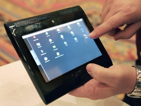 A prototype Internet tablet is displayed in the LTE Innovation Center at the 2010 International Consumer Electronics Show (CES) in Las Vegas, Nevada January 7, 2010.