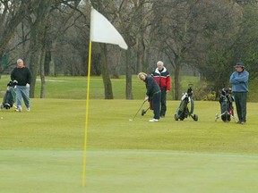 Pictured here is the 10th hole at Kildonan Golf Course. The city has spent $90,000 on an ad campaign meant to win support for the mayor's plan to sell and lease out city-owned golf courses. (SUN MEDIA)