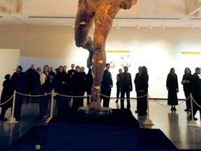 Golden Boy. Other than the bison, is there anything more distinctively Winnipeg than the gold-plated statue of a naked guy on top of the province's most important building? Here, he comes down for a cleaning. (SUN MEDIA)