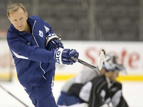 Toronto Maple Leaf head coach Ron Wilson. (GREG HENKENHAF/Sun Media Files)