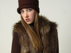 Brooke's brown faux fur vest ($69.95, H&M).