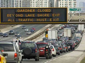 Gardiner Expressway. (ERNEST DOROSZUK/Toronto Sun files)