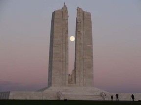 Vimy Ridge memorial in Vimy, France.