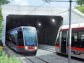 The transit tunnel planned for downtown Ottawa.