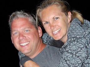 Toronto Sgt. Ryan Russell is seen in this Facebook photo with his wife Christine.