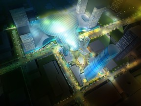 Artist's conception of a downtown arena. (SUPPLIED)