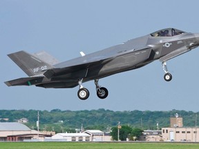 A U.S. Air Force version of the F-35 Lightning II flies at Naval Air Station Fort Worth Joint Reserve Base, Texas, in this April 20, 2010 file photo. REUTERS/US Air Force/Lockheed Martin/Handout/Files