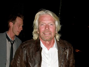 Self-made billionaire Richard Branson attends the premiere of "Limitless" in New York City, March 8, 2011. (Mr Blue/WENN.COM)