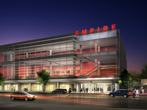 Empire Theatres released the design of its 10-screen cinema that will be part of the Lansdowne Park redevelopment. The cinema is set to open in 2013. Image by Empire Theatres