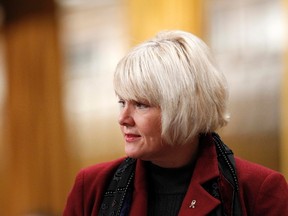 Conservative MP Cheryl Gallant speaks during Question Period in the House of Commons on Parliament Hill.     (REUTERS/Chris Wattie)