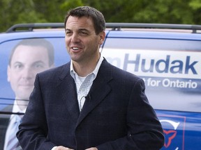 Ontario PC leader Tim Hudak faces a leadership review in Niagara Falls. (QMI Agency file photo)