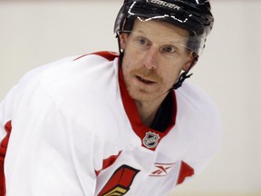 Senators captain Daniel Alfredsson skated for the first time this summer after having back surgery to repair a problem with a disc. (Ottawa Sun file photo)