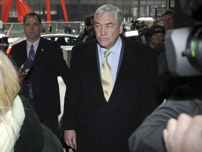 Conrad Black arrives at the Federal Courthouse in Chicago for a status hearing in January. (REUTERS)