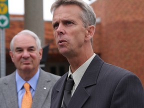 Brian Coldin, seen with his lawyer in the background. (Tracy McLaughlin/QMI Agency files)