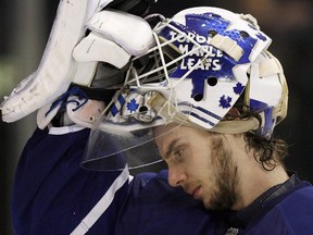 Jonas Gustavsson of the Maple Leafs. (Reuters files)