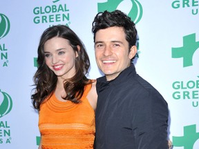Miranda Kerr and her husband Orlando Bloom became first time parents to Flynn in January. (WENN.COM)