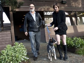 Randy Quaid and his wife Evi pick up there dog Doji from an animal shelter  in Vancouver,  Oct. 27, 2010. (CARMINE MARINELLI/QMI AGENCY)